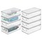 mDesign Deep Plastic Bathroom Storage Box with Lid/Handles, 8 Pack